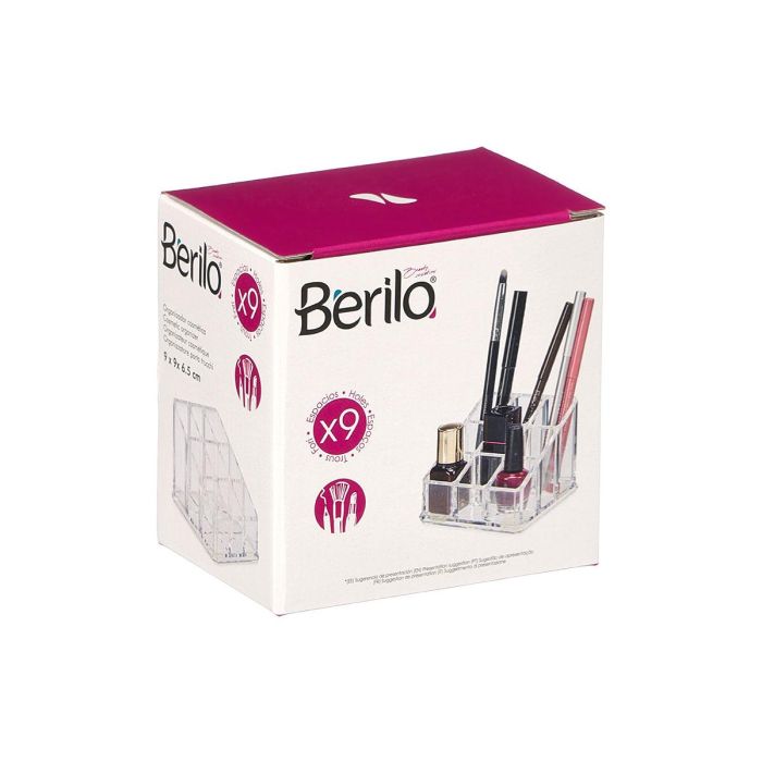 Berilo Organizador Cuadrado 9 Huecos 9x9x6.5 cm (Set de 12) 2