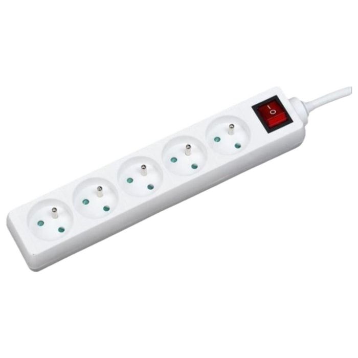 GAO AUC4004282473152 Regleta Base Múltiple 5 Enchufes con Interruptor y Cable 1.4m, Protección Infantil GAO AUC4004282473152 Regleta Base Múltiple 5 Enchufes con Interruptor y Cable 1.4m, Protección Infantil