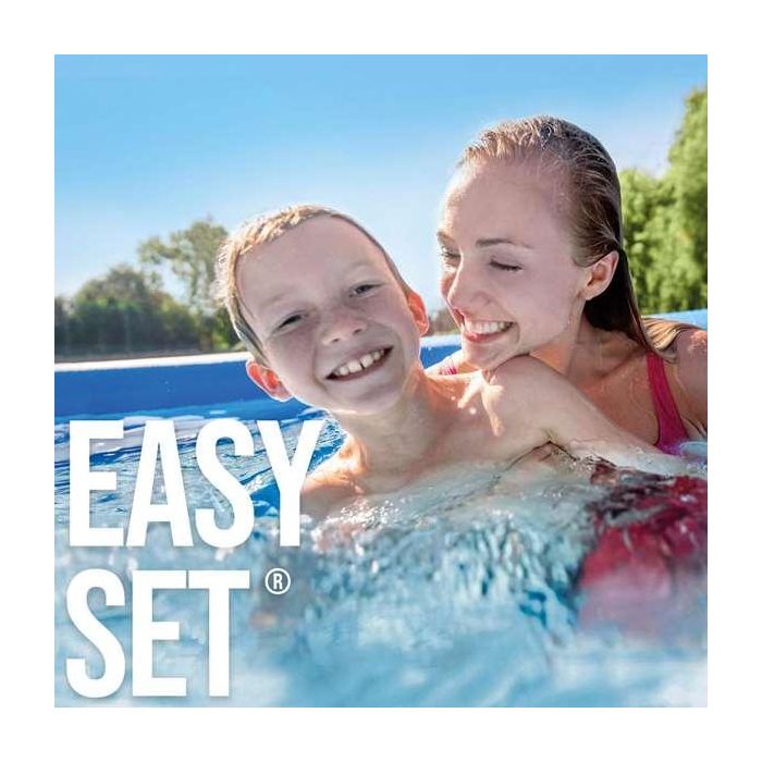 Intex Piscina Hinchable Redonda Easy Set con Depuradora Filtro 3077 Litros 305x61 cm 16