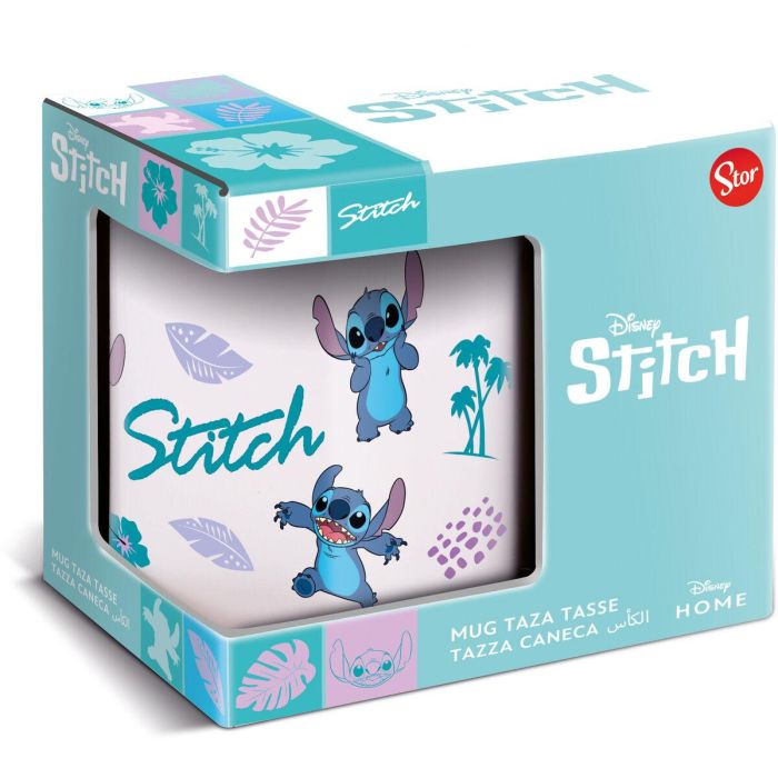 Taza Mug Stitch Azul Lila Cerámica 350 ml 1 Taza Mug Stitch Azul Lila Cerámica 350 ml 1