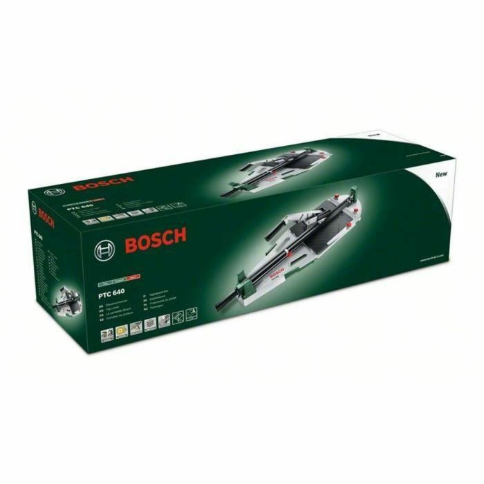 Bosch PTC 640 Cortadora manual de azulejos, capacidad de corte 64 cm recto, 45 cm 45°, rueda titanio 20 mm 3