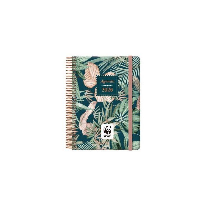Agenda Anual (2026) Dohe Wwf Espiral Tapa Extra Con Goma 125X180 D/P
