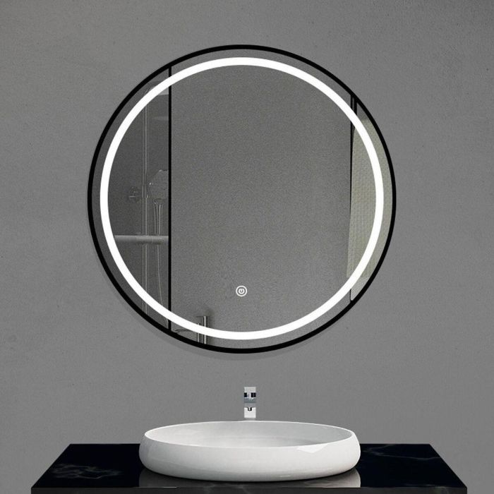 Espejo Moderno DKD Home Decor Negro 2 x 80 x 80 cm 4 Espejo Moderno DKD Home Decor Negro 2 x 80 x 80 cm 4