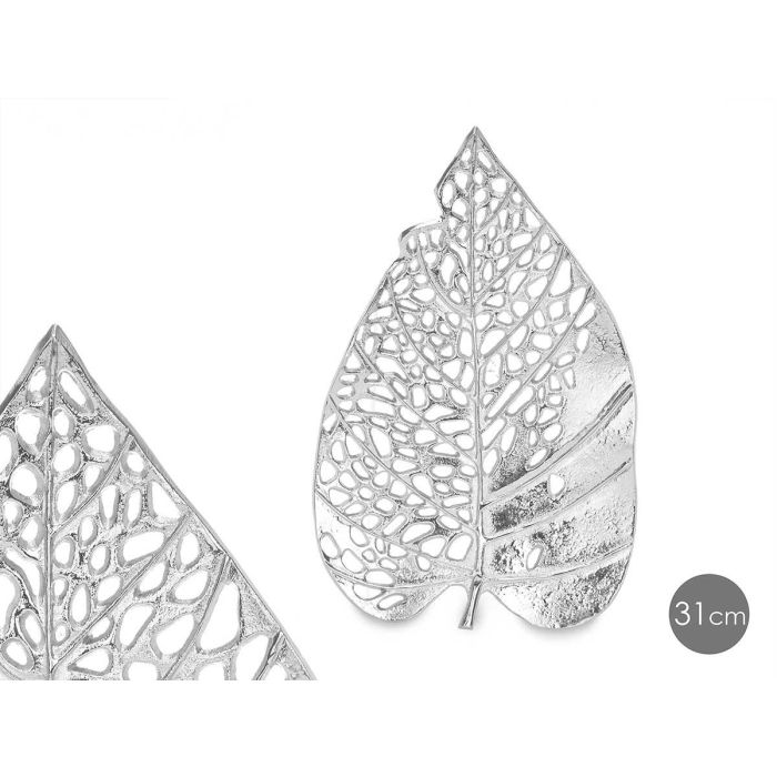Hoja de Metal Plata 40 cm Decoración - Giftdecor (6 Unidades) Hoja de Metal Plata 40 cm Decoración - Giftdecor (6 Unidades)