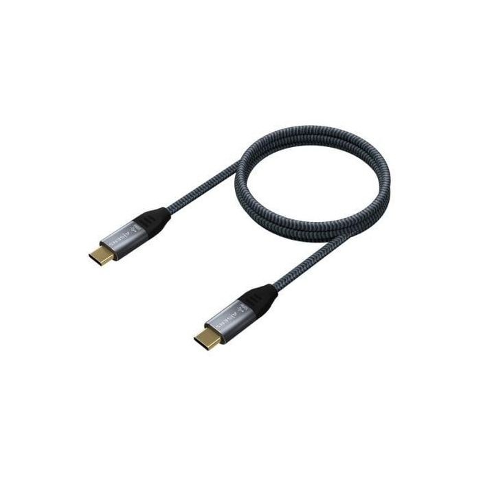 Cable USB 2.0 Tipo-C Aisens A107-0628 5A 100W/ USB Tipo-C Macho - USB Tipo-C Macho/ Hasta 100W/ 60Mbps/ 1m/ Gris 1 Cable USB 2.0 Tipo-C Aisens A107-0628 5A 100W/ USB Tipo-C Macho - USB Tipo-C Macho/ Hasta 100W/ 60Mbps/ 1m/ Gris 1