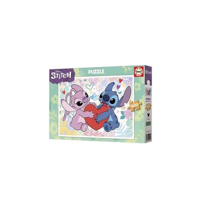 Educa 19911 Puzzle de 500 piezas Stitch de Disney, de la colección para adultos y +12 años, con medidas 48x34 cm 3