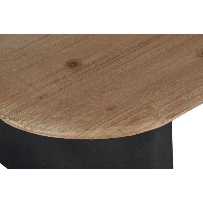 Mesa de Centro Home ESPRIT Negro Natural 120 x 60 x 32 cm 5 Mesa de Centro Home ESPRIT Negro Natural 120 x 60 x 32 cm 5
