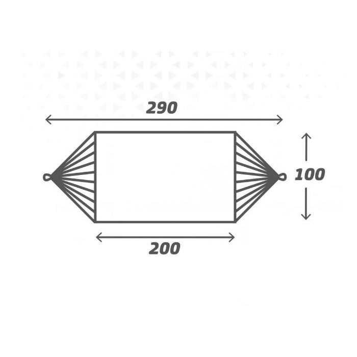 Hamaca Aktive Naranja 200 x 0,4 x 100 cm (6 Unidades) 1