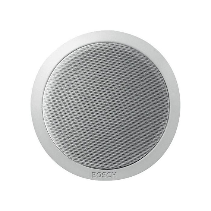 Bosch Altavoz de Techo 6W Metálico Blanco para Voz y Música – Fácil Instalación Empotrado en Falso Techo
