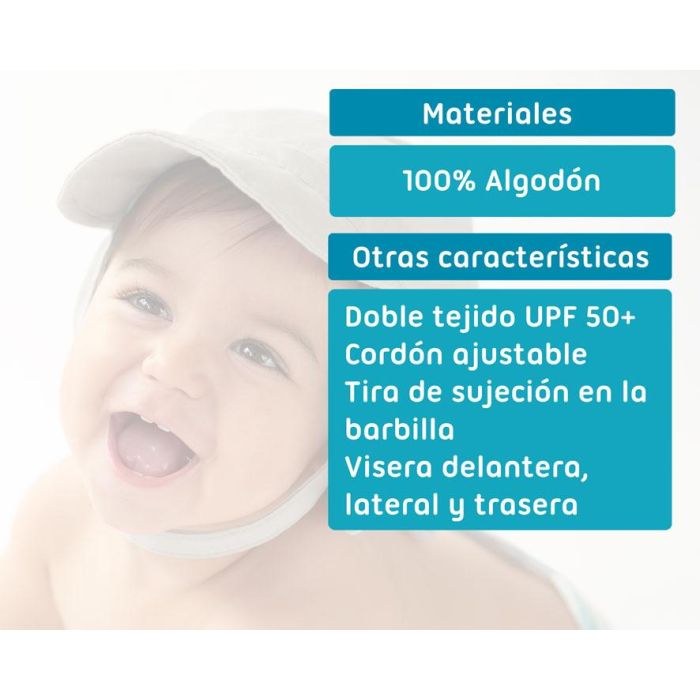Gorro de Bebé Protección Upf 50+ Gris 2 Gorro de Bebé Protección Upf 50+ Gris 2