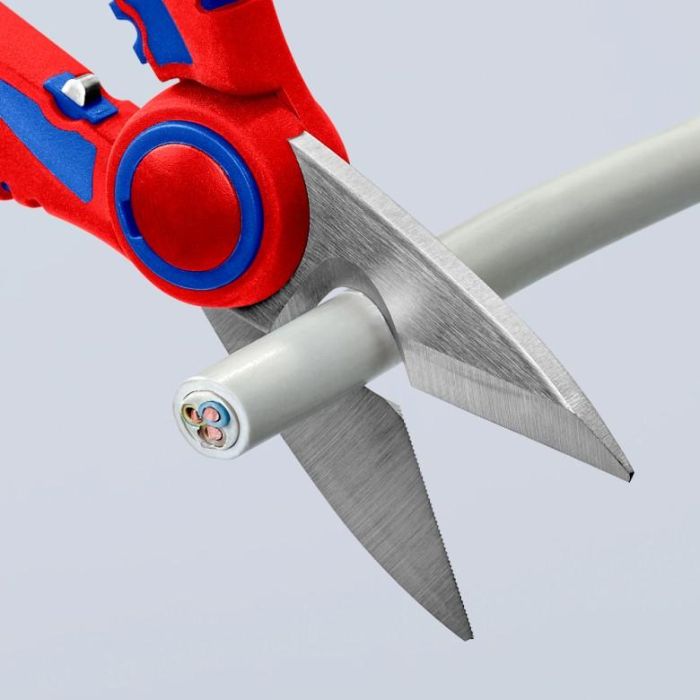 KNIPEX Elektrikerschere mit Crimpstelle 13 KNIPEX Elektrikerschere mit Crimpstelle 13