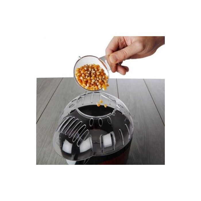 Orbegozo PA 4300 Palomitero Portátil 1000W, Rojo Metalizado, Prepara Palomitas Sin Aceite en 3 Minutos, Cocina Sana y Fácil Limpieza 4