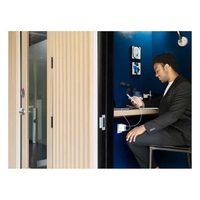 AVERMEDIA GC313Pro Cargador GaN 100W con USB Tipo C Carga Rápida Power Delivery 3.0 Blanco Cable 2m 7