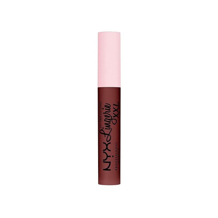NYX PROFESSIONAL MAKE UP LINGERIE XXL Pintalabios Líquido Mate Larga Duración 16H No Transfiere #deep mesh Marrón 1 NYX PROFESSIONAL MAKE UP LINGERIE XXL Pintalabios Líquido Mate Larga Duración 16H No Transfiere #deep mesh Marrón 1