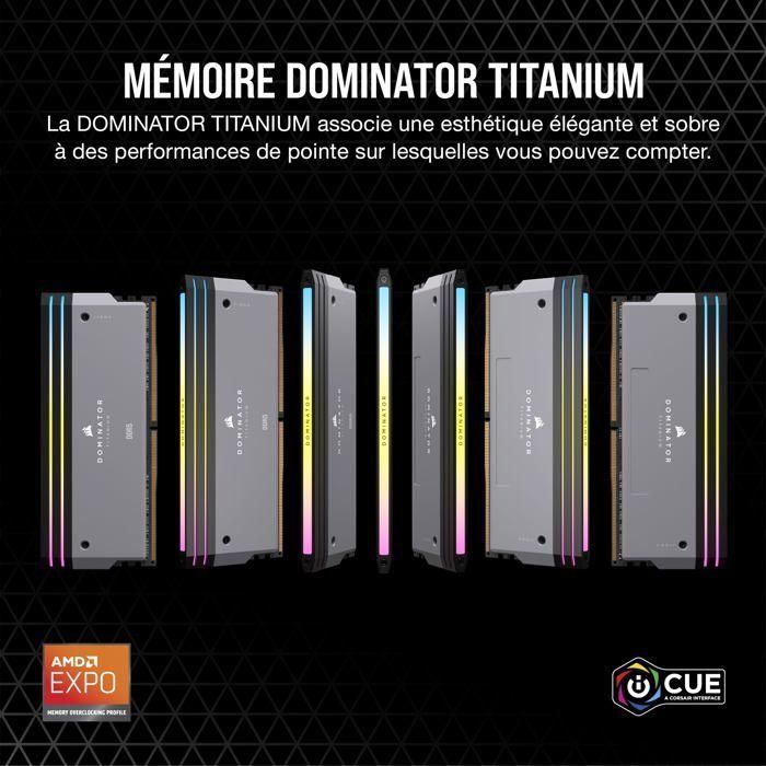 Memoria Corsair Ddr5 64Gb 2X32Gb Pc6000 Dominator Titanium CMP64GX5M2B6000Z30 1 Memoria Corsair Ddr5 64Gb 2X32Gb Pc6000 Dominator Titanium CMP64GX5M2B6000Z30 1