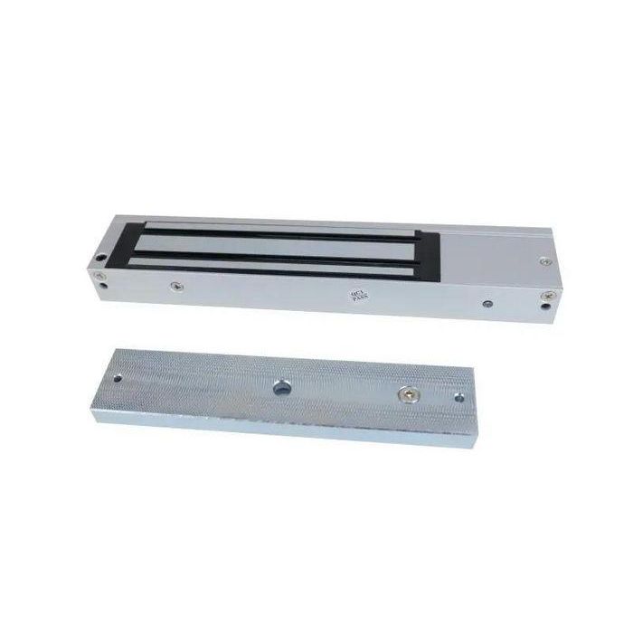 Hikvision Cerradura Eléctrica Magnética 272kg (600 Lbs) para Puertas de Madera, Vidrio y Metal 12/24VDC