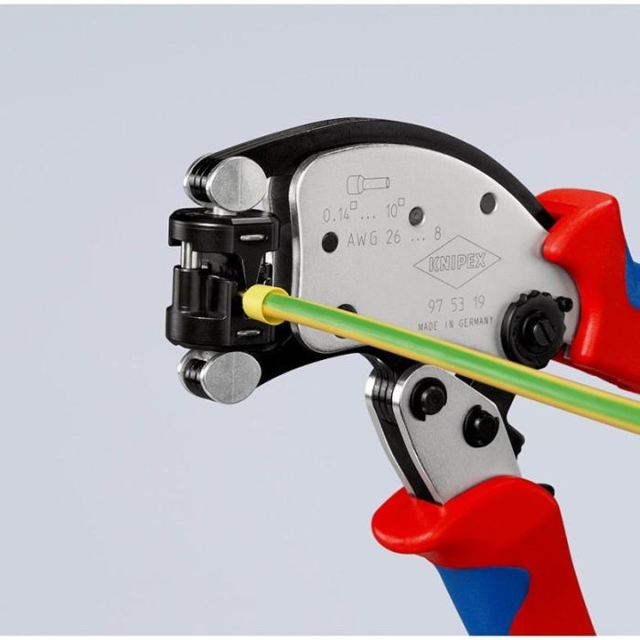 KNIPEX Twistor T Selbsteinst. Crimpzange f. Aderendhlsen 6 KNIPEX Twistor T Selbsteinst. Crimpzange f. Aderendhlsen 6