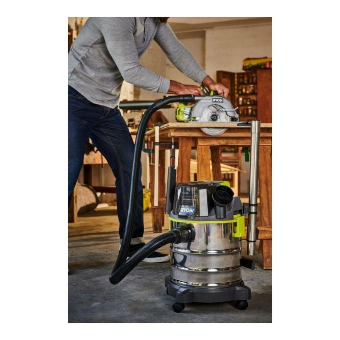 Ryobi R18WDV-0 Aspiradora en seco y húmedo ONE+ 18V Tanque Acero Inoxidable 18L y Conexión a Herramientas 3 Ryobi R18WDV-0 Aspiradora en seco y húmedo ONE+ 18V Tanque Acero Inoxidable 18L y Conexión a Herramientas 3
