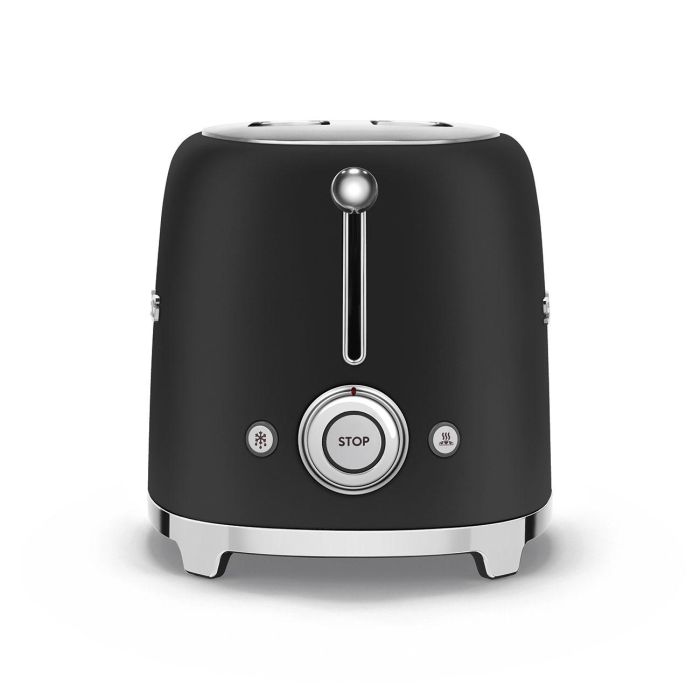 Smeg TSF01BLMEU Tostador de Pan 2X2 50´Style Negro Mate 3
