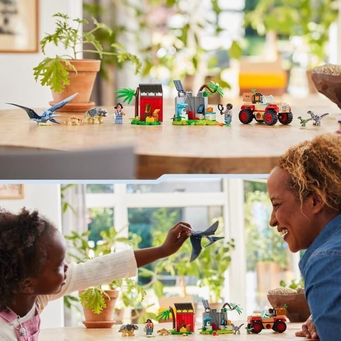 LEGO 76963 Jurassic World Centro de Rescate de Bebés Dinosaurios, Juguete con Figuras de Triceratops y Velociraptor 4 LEGO 76963 Jurassic World Centro de Rescate de Bebés Dinosaurios, Juguete con Figuras de Triceratops y Velociraptor 4