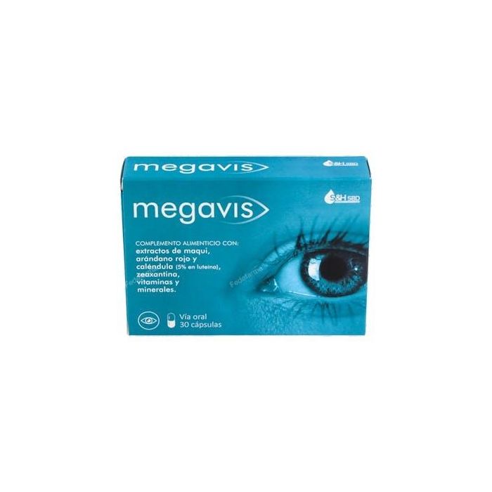 GENOMIX PHARMA Megavis 30 Cápsulas. Activa la función lagrimal y contribuye al mantenimiento de una visión correcta. Protector celular.