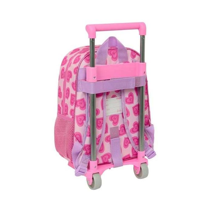 Mochila Escolar con Ruedas Barbie Love Rosa 26 x 34 x 11 cm