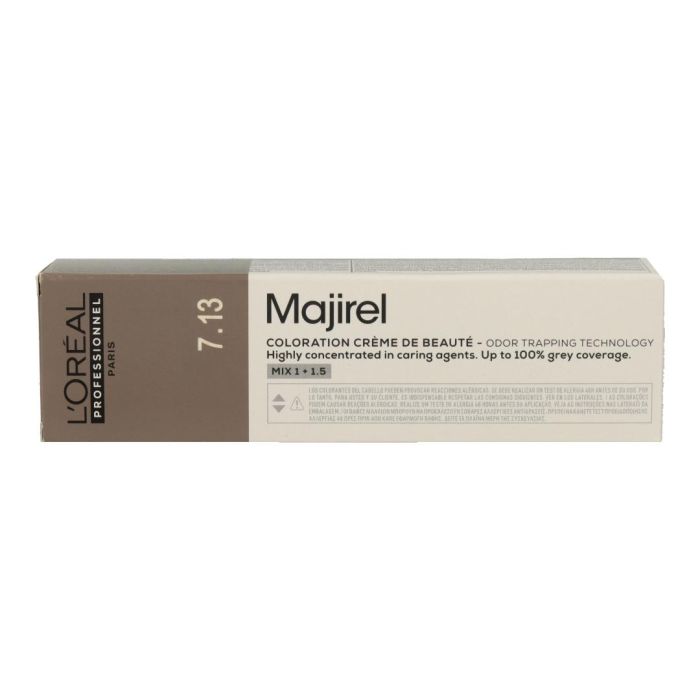 L'Oréal Majirel Tinte Permanente Cool Brown 7.13 60ml - Cobertura Canas y Reflejos Intensos