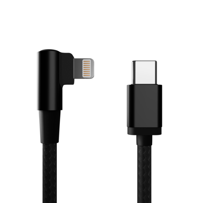 Gembird CC-USB2-CMLML-0.2M Cable de Carga y Sincronización Lightning a USB-C 0.2m Negro 2.1A Gembird CC-USB2-CMLML-0.2M Cable de Carga y Sincronización Lightning a USB-C 0.2m Negro 2.1A
