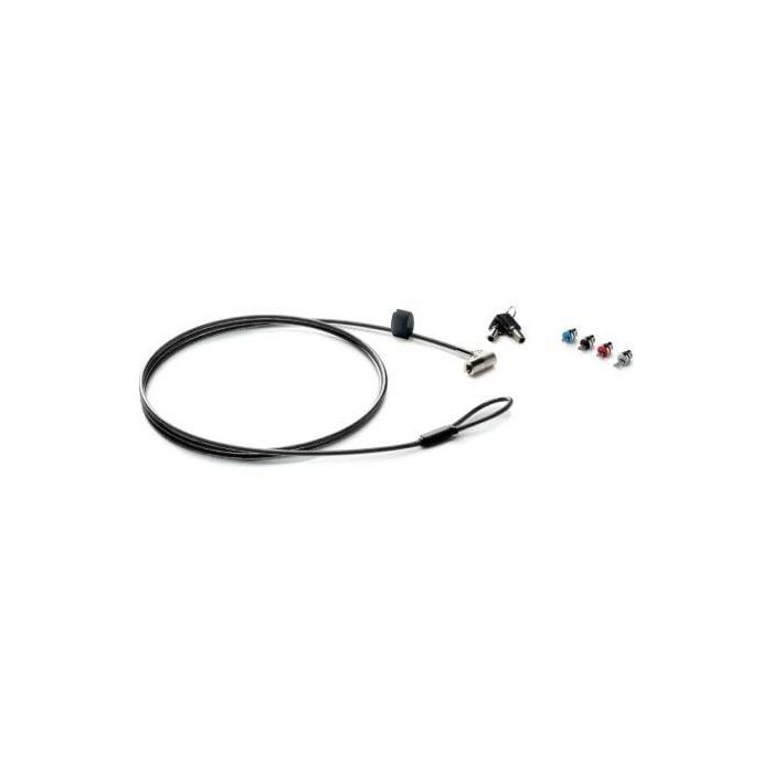 HP 6UW42AA Cable de Seguridad para Portátiles y Tablets 1.83m | Candado Universal Cabezales Intercambiables Ranuras Estándar, Nano, Cuña HP 6UW42AA Cable de Seguridad para Portátiles y Tablets 1.83m | Candado Universal Cabezales Intercambiables Ranuras Estándar, Nano, Cuña