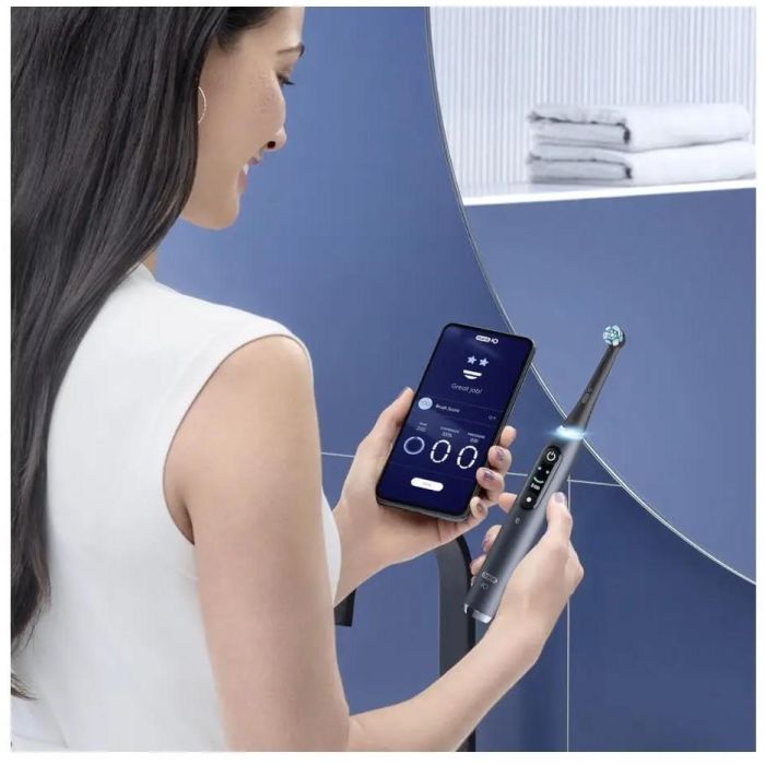 Oral-B iO Series 9N Black Onyx - Cepillo Dental Eléctrico Vibratorio con 7 Modos de Limpieza y Sensor de Presión Inteligente 7