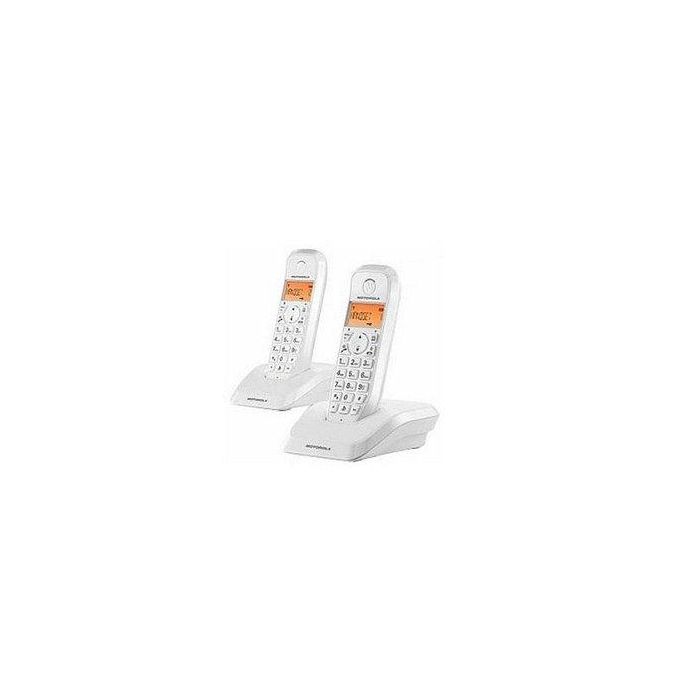 Teléfono Inalámbrico Motorola S1202 (2 pcs) Blanco