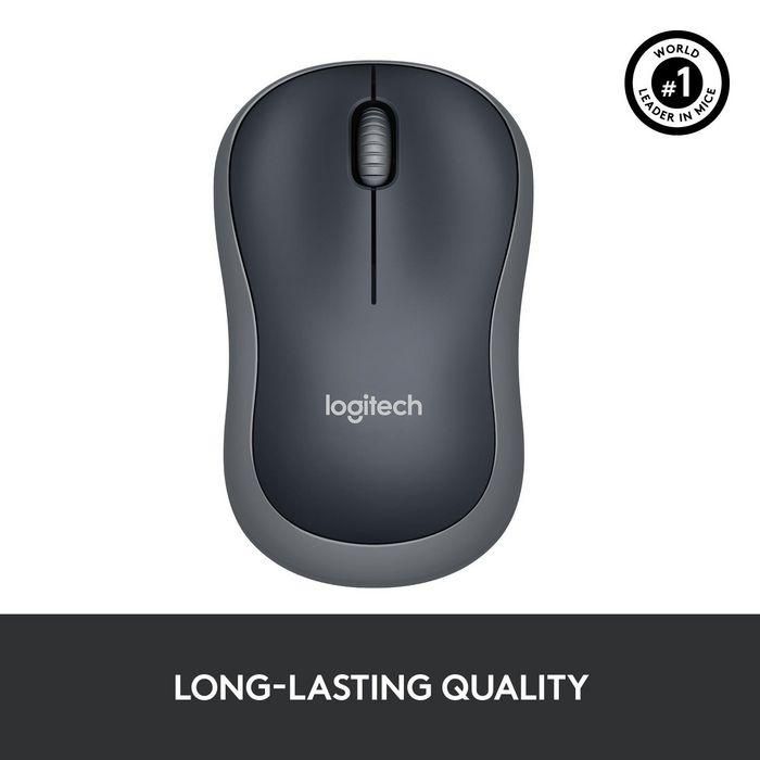 Logitech Wireless Mouse M185, RF Wireless, Alkaline, Grey 12 Logitech Wireless Mouse M185, RF Wireless, Alkaline, Grey 12