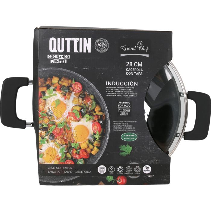 Cacerola 28Cm C/Tapa Grandchef Quttin (4 Unidades) 1