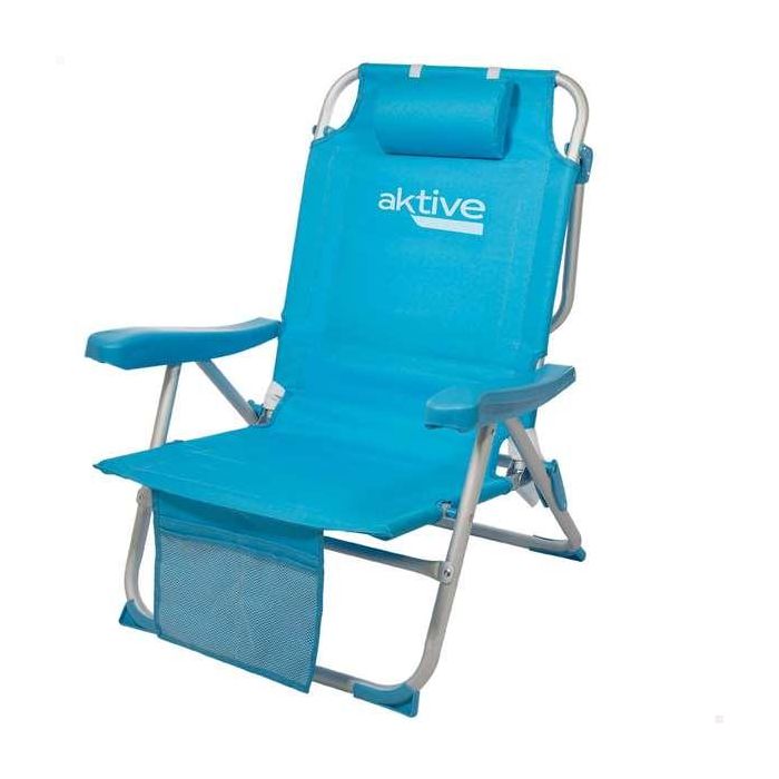 Silla pleg alu 5pos 49x58x80 cm-polyester c/cintas mochila Silla pleg alu 5pos 49x58x80 cm-polyester c/cintas mochila