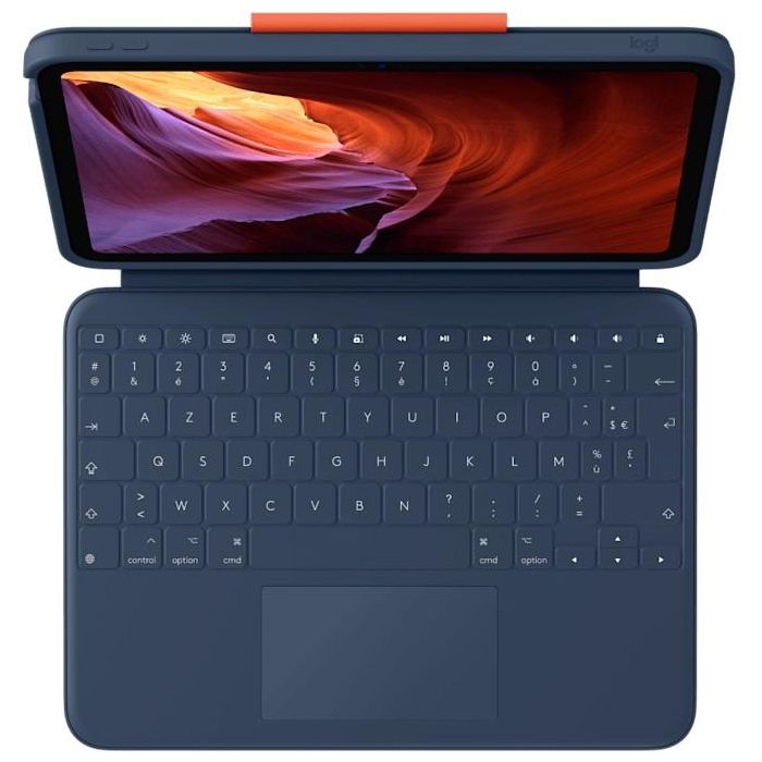 Logitech Rugged Combo 4 Touch for iPad 10th gen Classic Blue (FR) 2