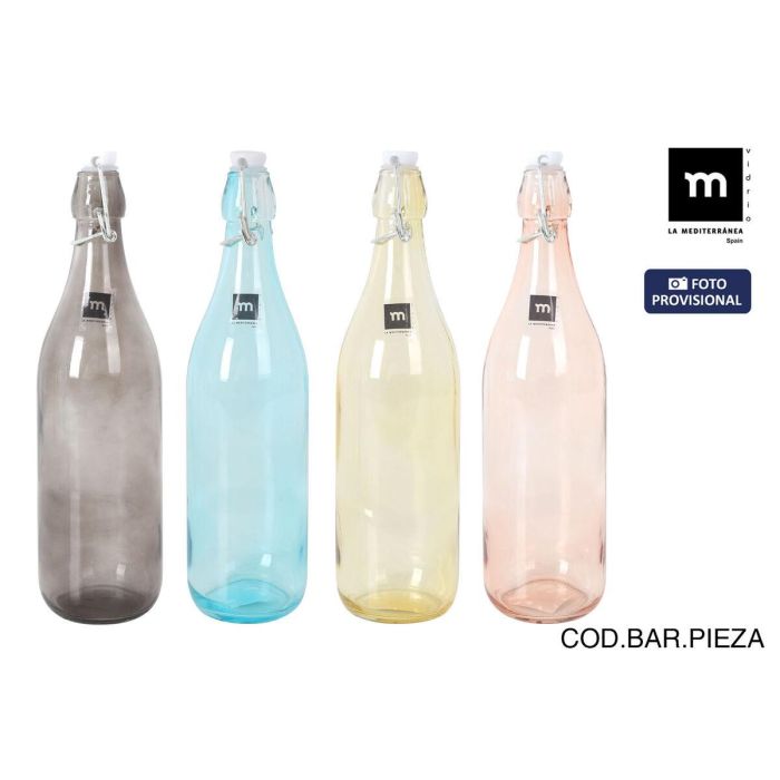 Botella de Cristal La Mediterránea Goethe 1 L (12 Unidades) 1 Botella de Cristal La Mediterránea Goethe 1 L (12 Unidades) 1