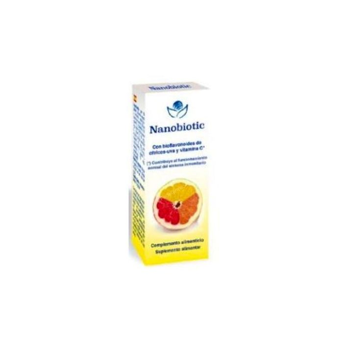 BIOSERUM Nanobiotic 20 ml - Extracto de Semillas de Cítricos, Pomelo, Naranja, Limón y Uva con Vitamina C para el Sistema Inmune