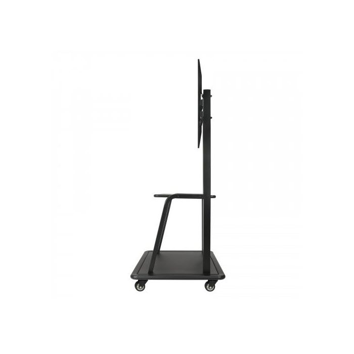 Tooq Soporte TV suelo con ruedas para pantallas de 37" a 100", hasta 150 kg, ajuste de altura, negro 2