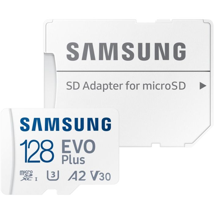 Samsung MB-MC128SA/EU Tarjeta Memoria microSDXC EVO Plus 128GB, 160MB/s, Clase 10 U3 A2 V30, con Adaptador SD para Móvil y Tablet 6