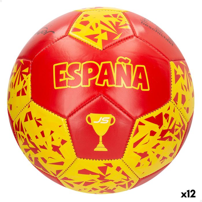 Balón de Fútbol John Toys España Talla 5 22 x 22 x 22 cm 12 Unidades