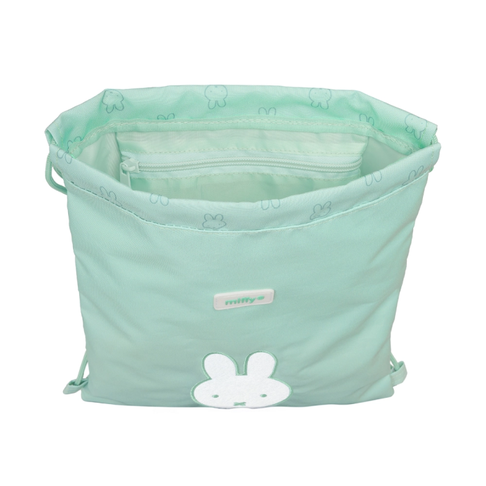 Bolsa Mochila con Cuerdas Miffy Menta Menta 26 x 34 x 1 cm 3
