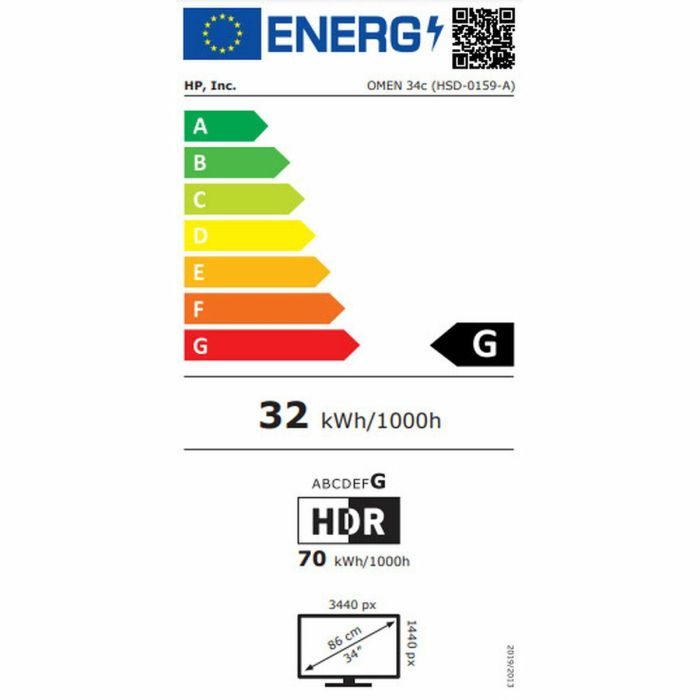 Monitor HP 780K8E9#ABB 34" Wide Quad HD 19 Monitor HP 780K8E9#ABB 34" Wide Quad HD 19
