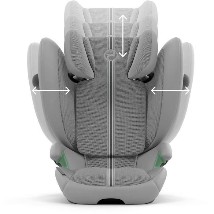 Silla de coche CYBEX Solution G2 i-Fix Plus Fabric - Gris piedra 3