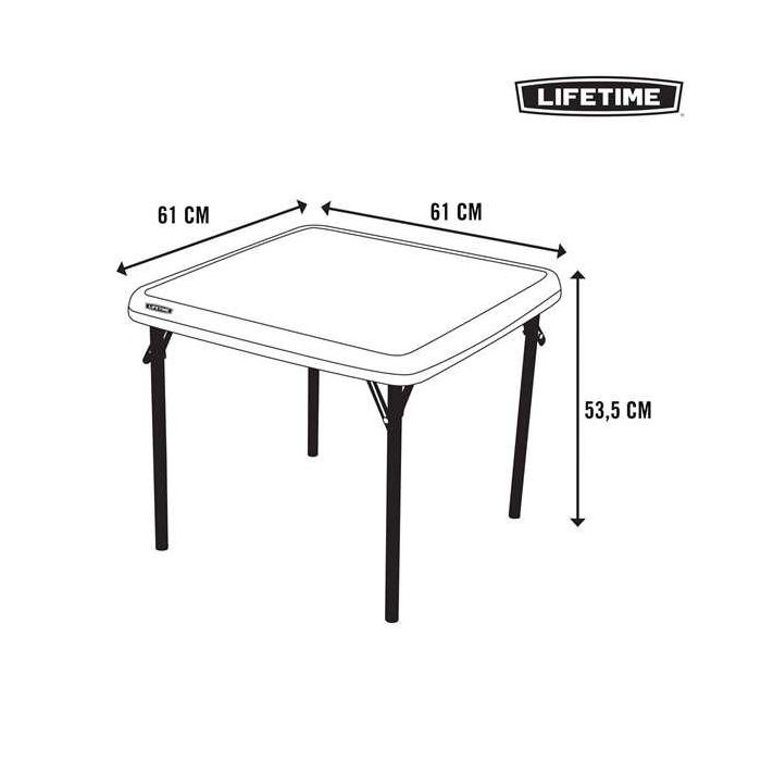 Lifetime Mesa Infantil Plegable 61x61x53,5 cm Plástico y Acero 7 Lifetime Mesa Infantil Plegable 61x61x53,5 cm Plástico y Acero 7