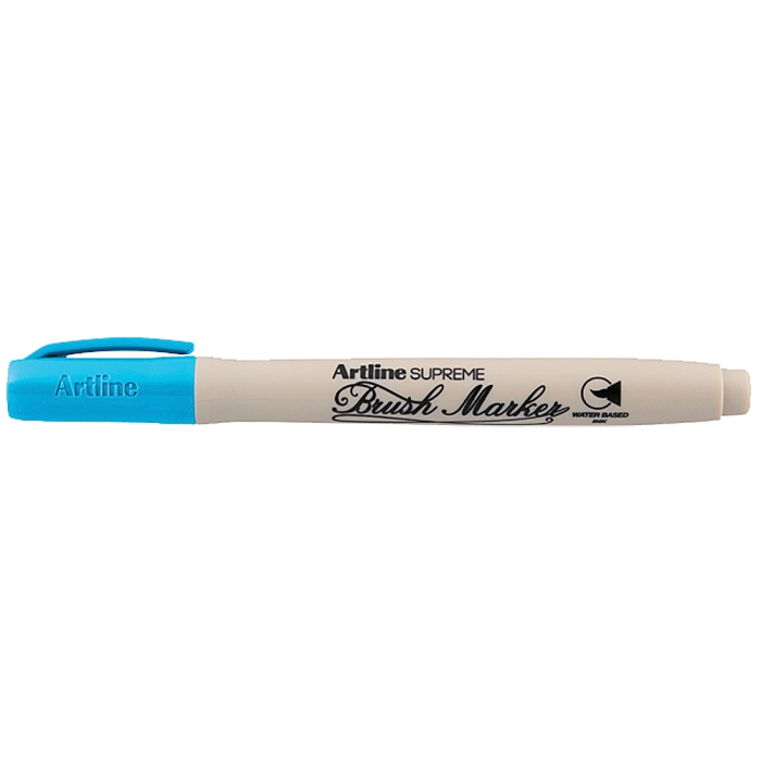 Artline Rotulador Supreme Brush Pintura Base Agua Punta Pincel Trazo Variable Celeste 1 Artline Rotulador Supreme Brush Pintura Base Agua Punta Pincel Trazo Variable Celeste 1