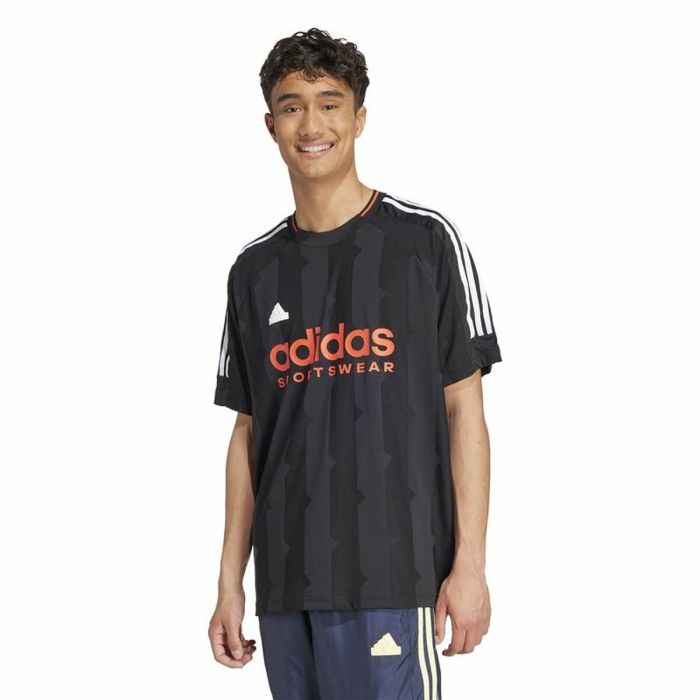 Camiseta de Manga Corta Hombre Adidas House Of Tiro Jacquard Jersey Negro 4