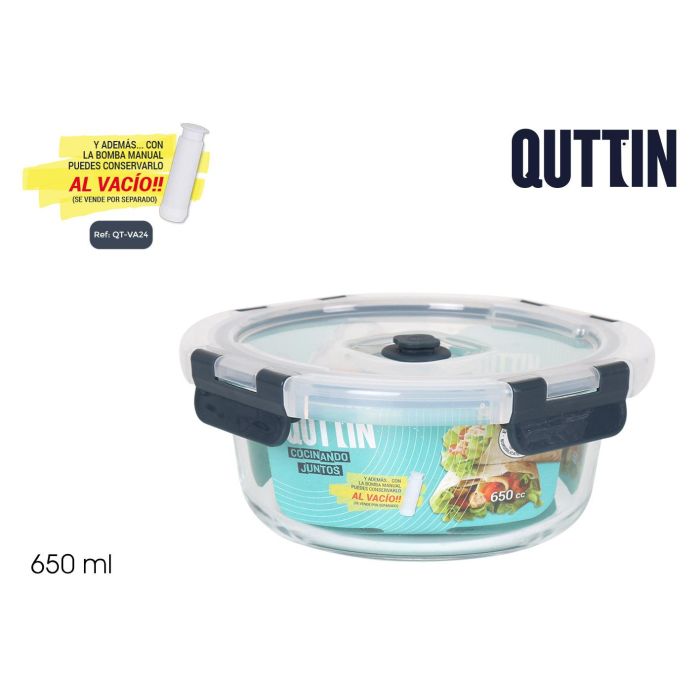 Fiambrera Redonda con Tapa Quttin 17x7.1 cm 650 cc (6 Unidades) Fiambrera Redonda con Tapa Quttin 17x7.1 cm 650 cc (6 Unidades)