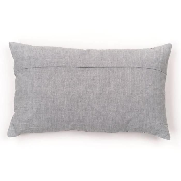 Cojín - HOY - CHARME - Estampado x Chambray x Bordado Capucine - 30 x 50 cm 4
