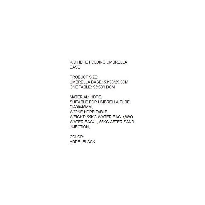 Base Parasol Terraza Y Jardin DKD Home Decor Negro 53 x 30 x 53 cm 3