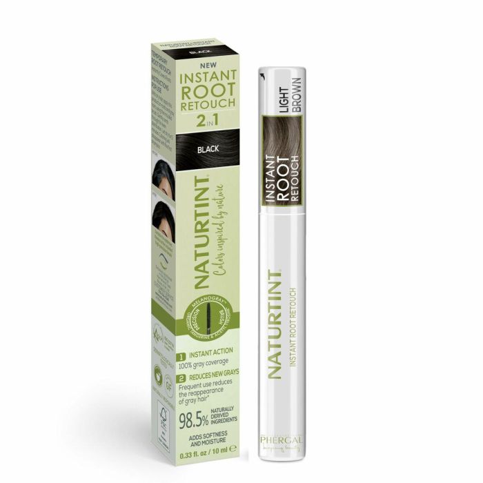Naturtint INSTANT ROOT RETOUCH Retocador Temporal de Canas 2 en 1 #Light Brown 10 ml - Cobertura Total, 98.5% Ingredientes Naturales, Tecnología Melanogray™ 0 Naturtint INSTANT ROOT RETOUCH Retocador Temporal de Canas 2 en 1 #Light Brown 10 ml - Cobertura Total, 98.5% Ingredientes Naturales, Tecnología Melanogray™ 0
